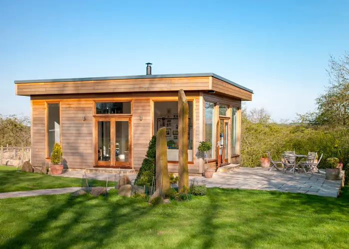Concrete base for garden office building Slough